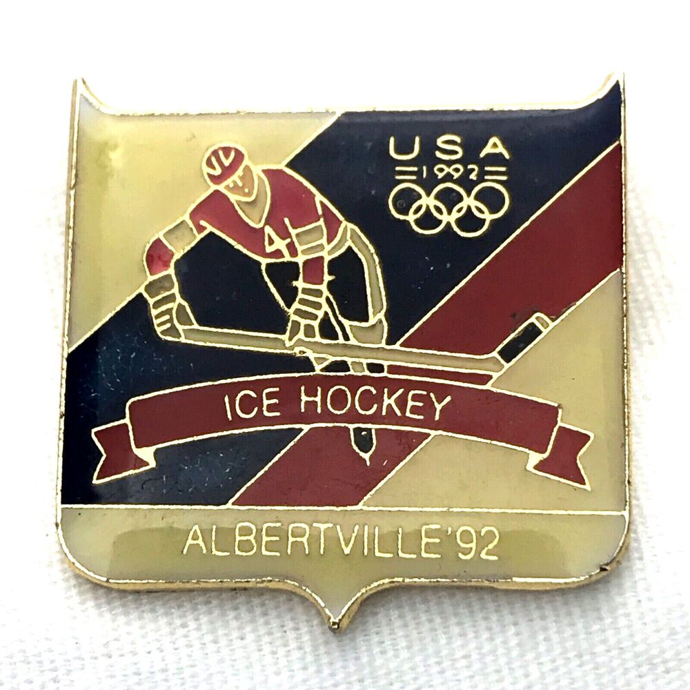 1992 USA Olympic Ice Hockey Pin – Albertville ’92 Team USA Heinze McInnis Donato